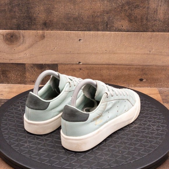 Adidas Retro Sneaker Mint Green/ Blue Size 6 - Picture 8 of 9
